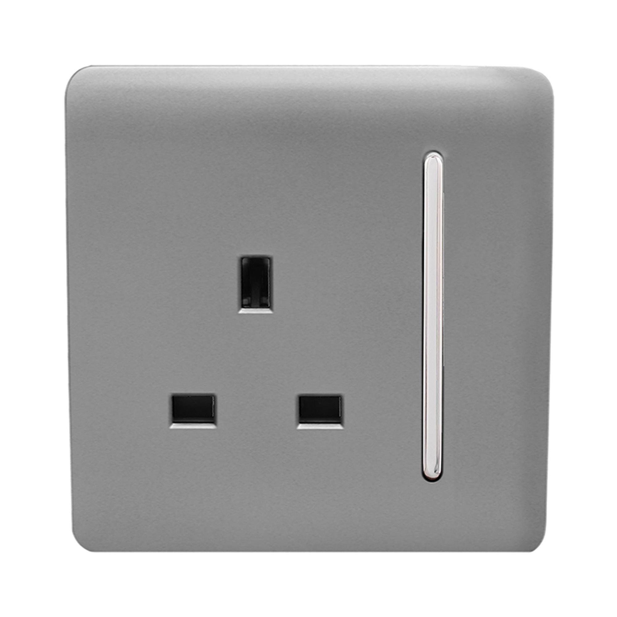 ART-SKT13LG  1 Gang 13Amp Switched Single Socket Light Grey